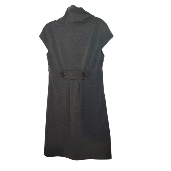 Spense Womens Cap Sleeve Cowl Neck Ribbed Knit Sweater Dress Gray Size 6 - Picture 16 of 16